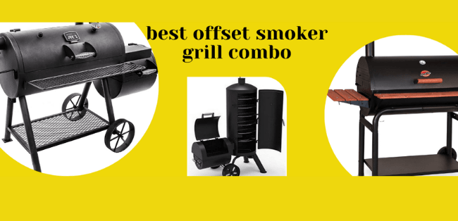 Offset Smoker Grill Combo